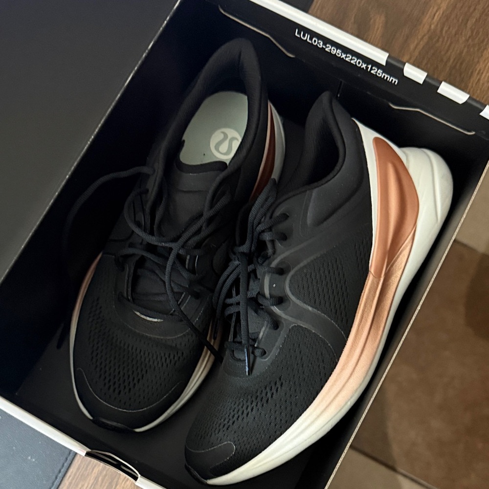 lululemon athletica Black and Copper Women's Athletic Shoes